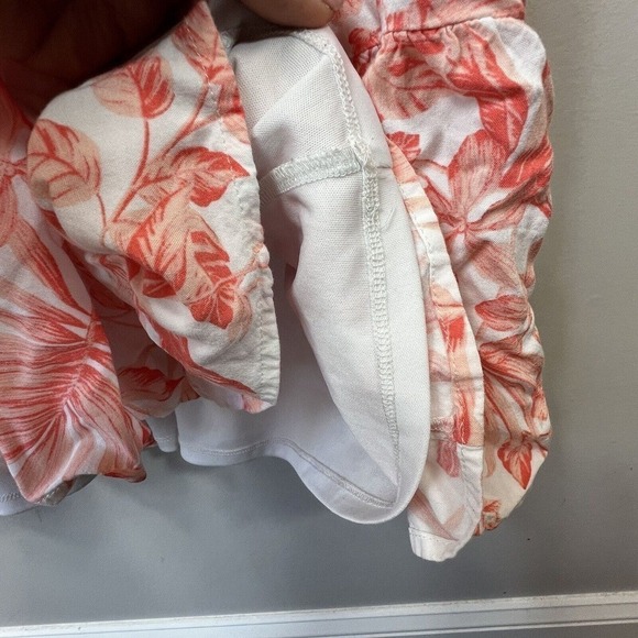 Torrid Peach Orange Floral Smocked Sundress Size 3 22/24 3X Midi Dress - Picture 10 of 13